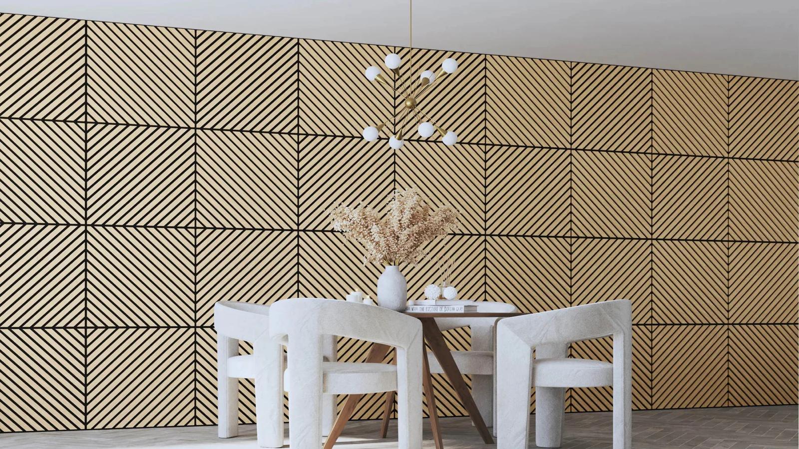 Chevron Diagonal Panel Acústico